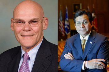 James Carville and Alberto Gonzales