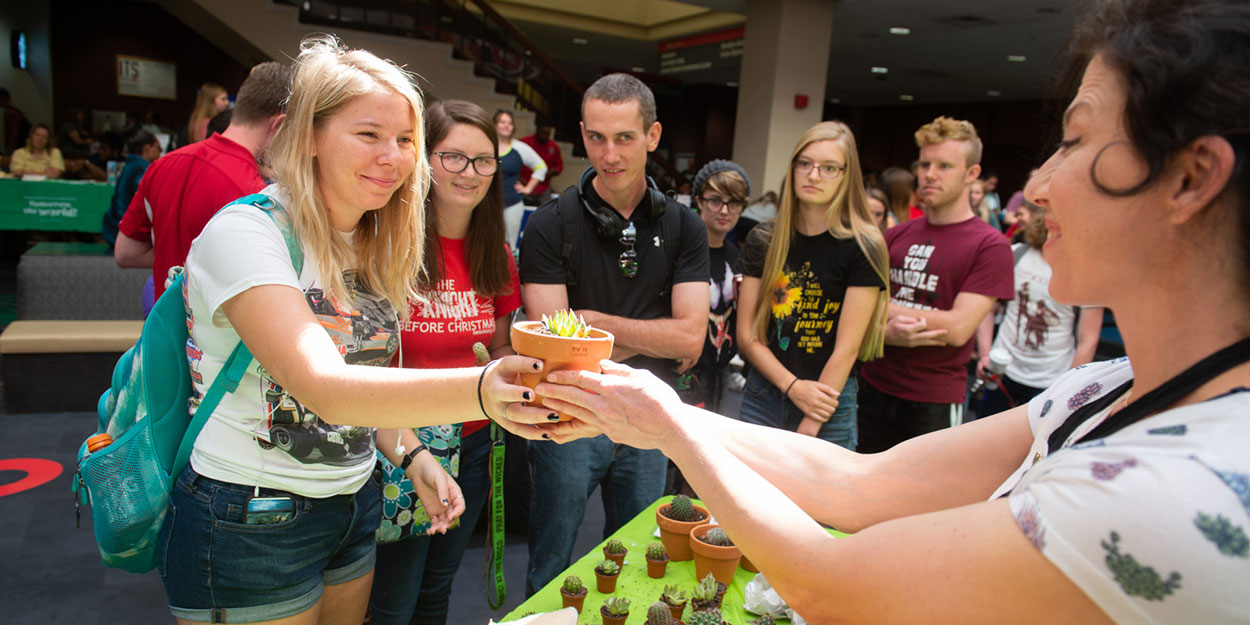 Students at SIUE