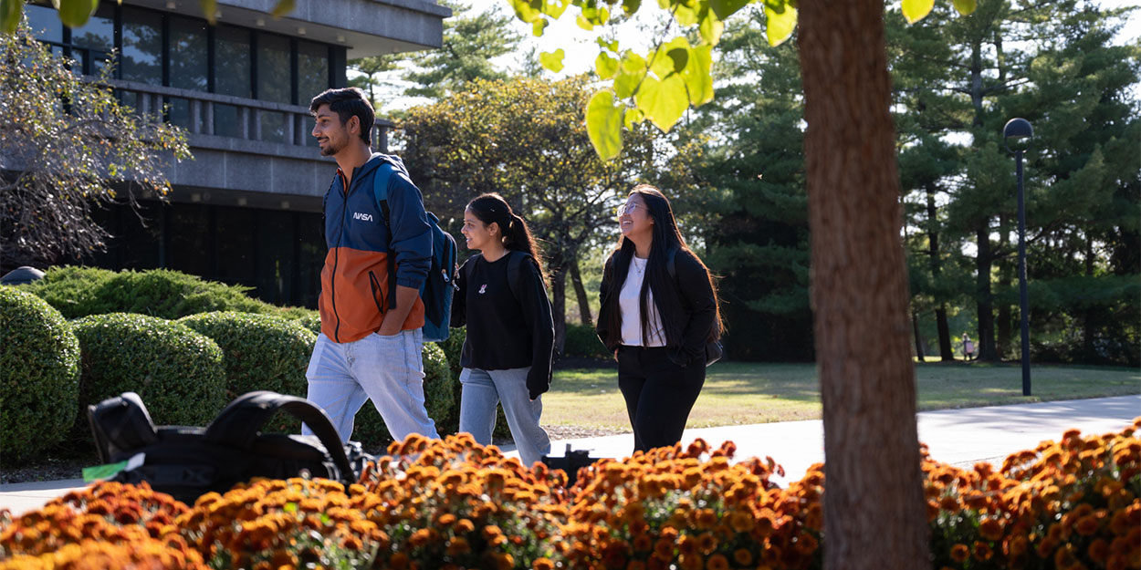 A fall day on the SIUE Stratton Quadrangle.