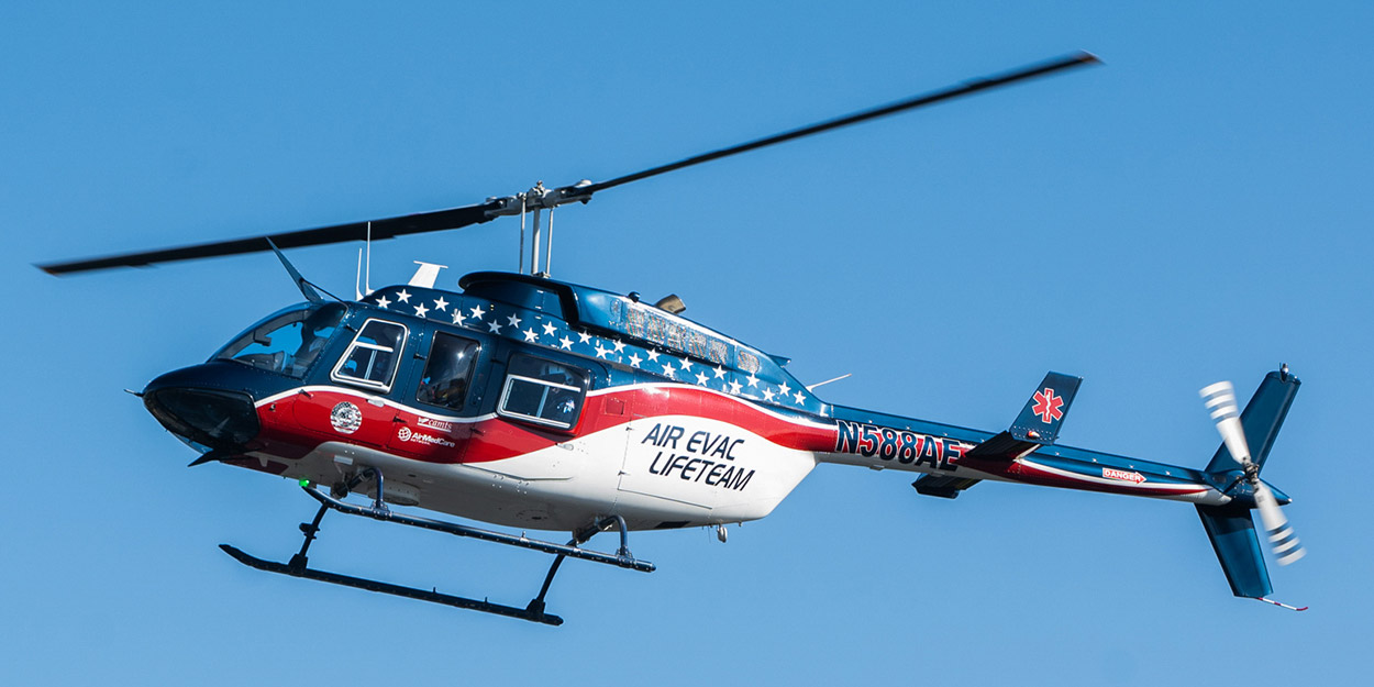 Helicopter on the SIUE Campus