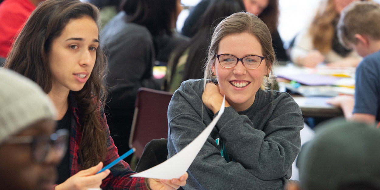 Students at the SIUE campus.