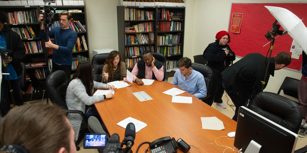 Mass Communications students at SIUE