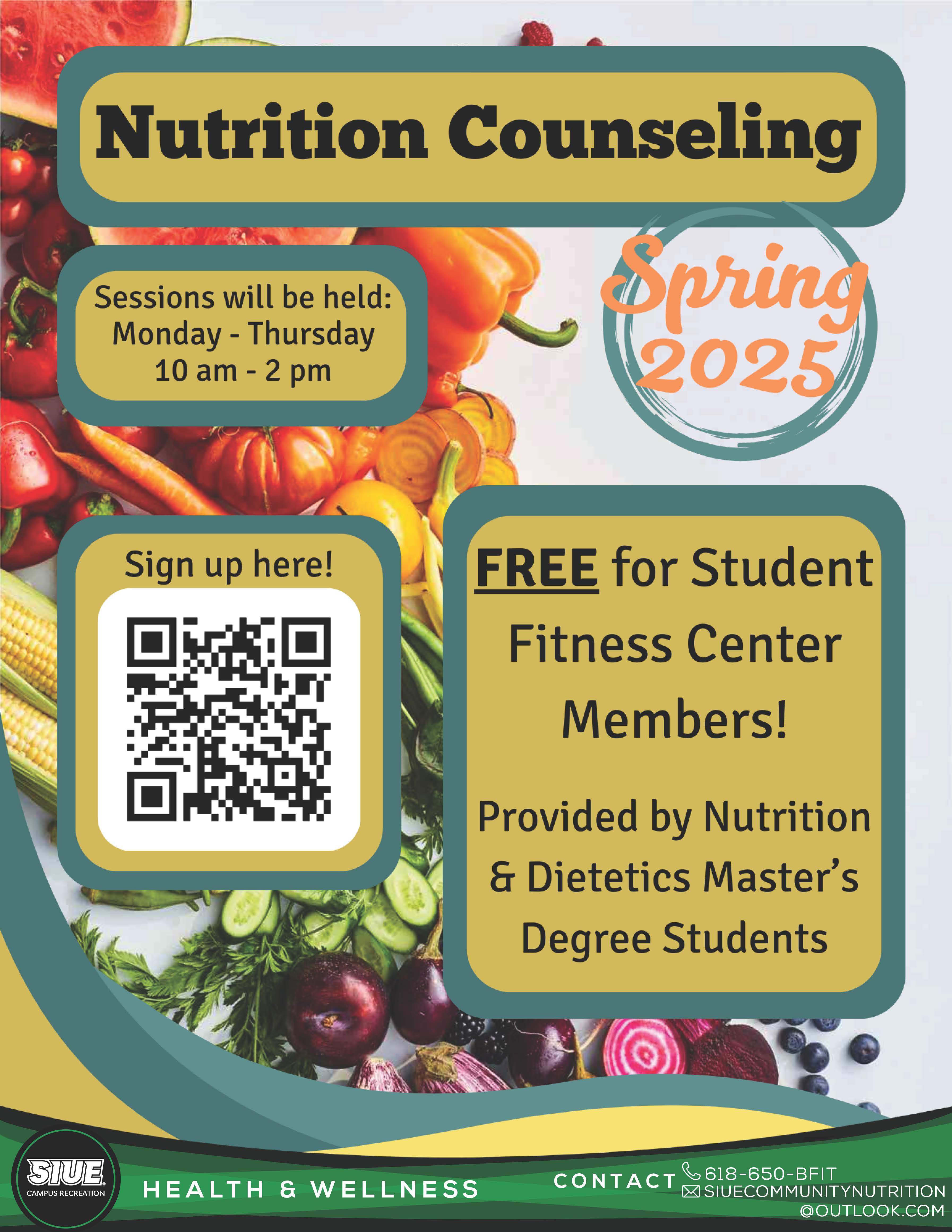 Nutrition Counseling Flier