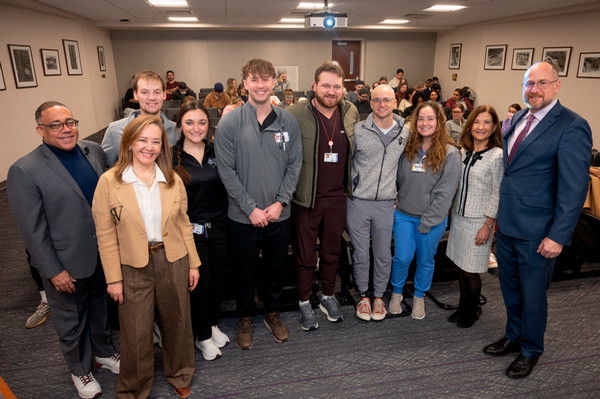 Group Photo SIU SDM Keynote Speaker Faculty and Students