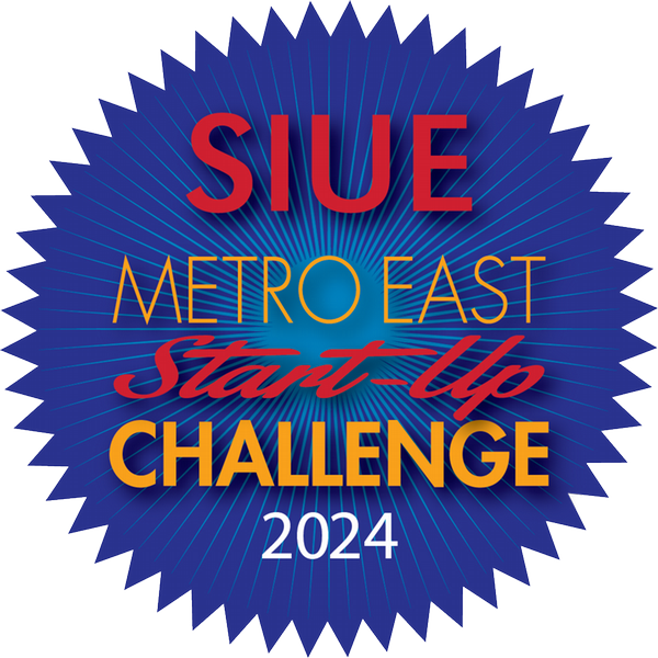 Graphic of Badge that reads SIUE Metro East Start Up Challenge 2024